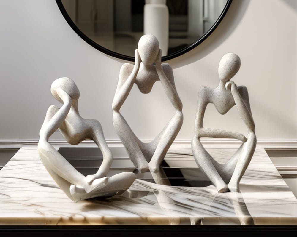 Abstract Nordic thinking statues(sets)