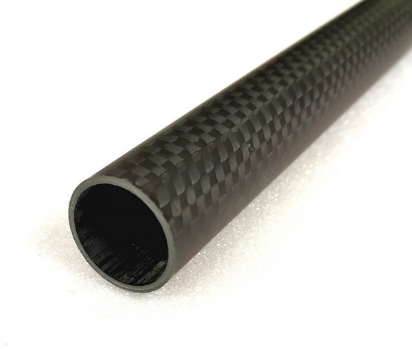 10x7x1000mm 3K CF Tube Carbon Fiber / Fibre Tube 3K Roll Wrapped