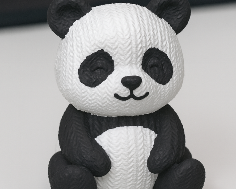 Knitted Panda