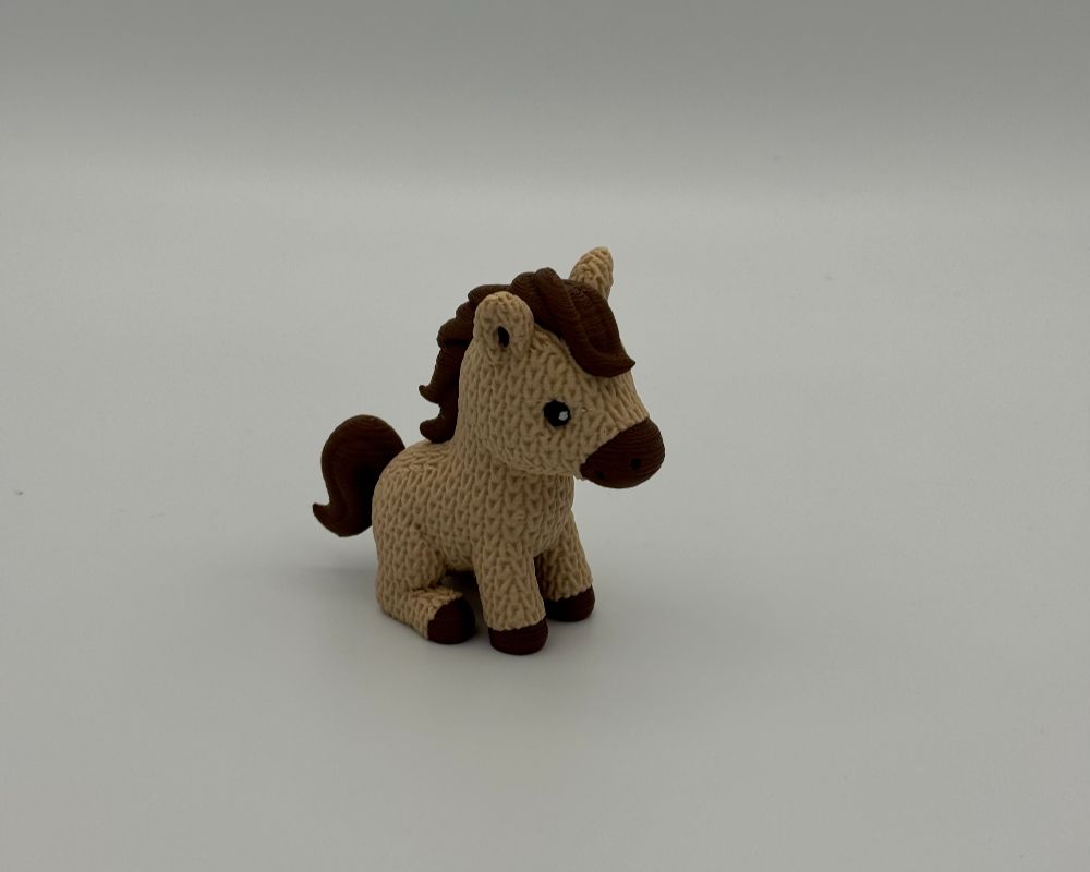 Cute Knitted Horse