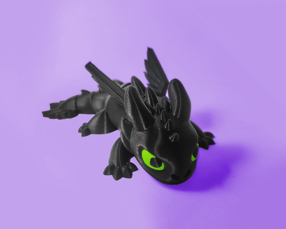 Articulated Dragon toothless Night Fury Cute Flexi