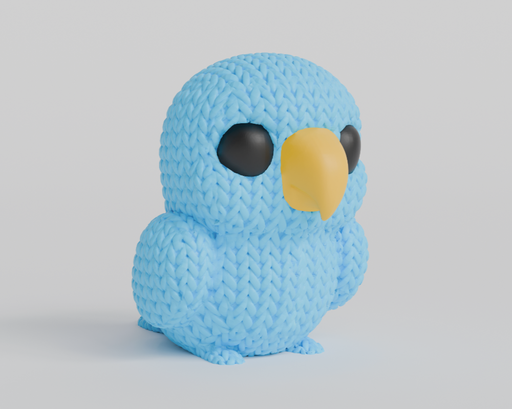 Knitted Parrot