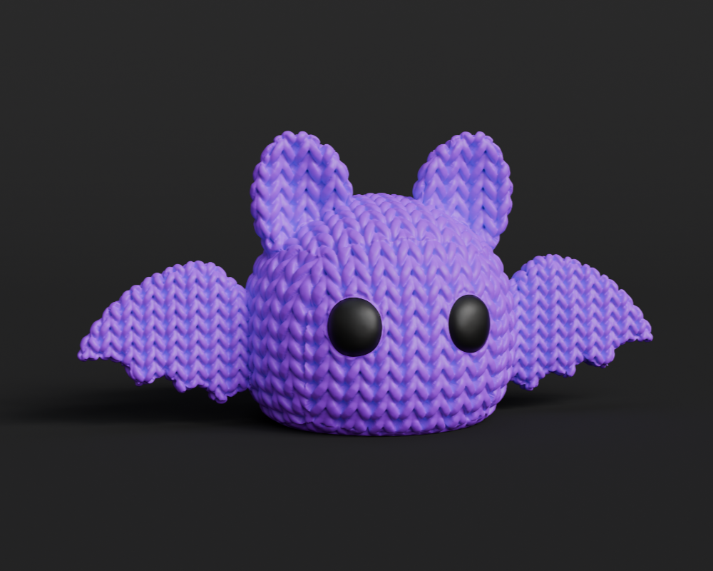 Knitted Halloween Bat
