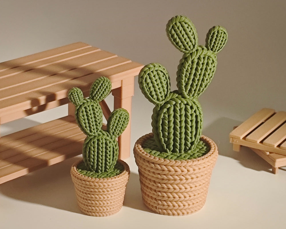 Knitted Cactus Arrangement