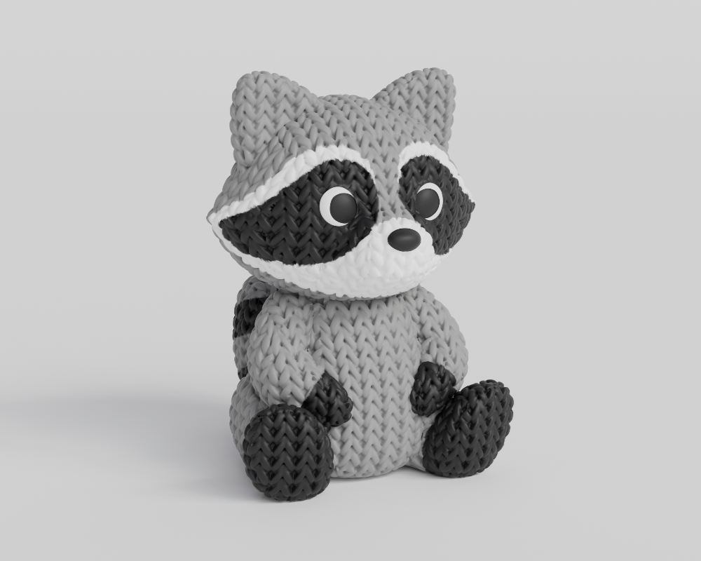 Knitted Raccoon