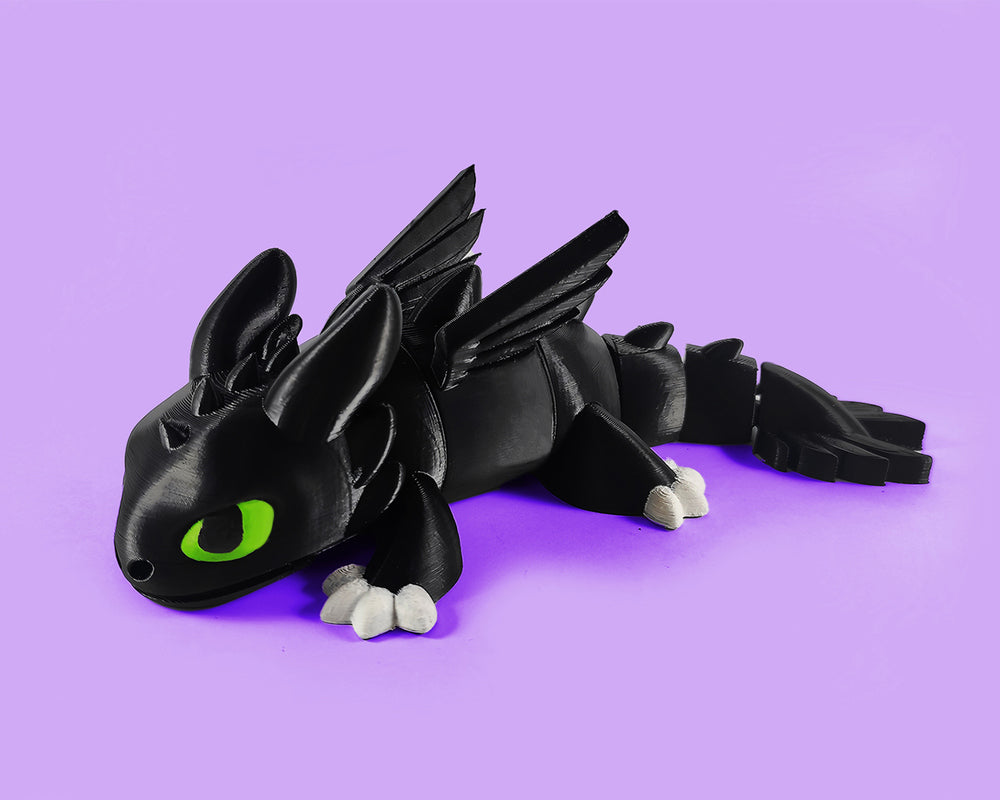 Articulated Dragon toothless Night Fury Cute Flexi