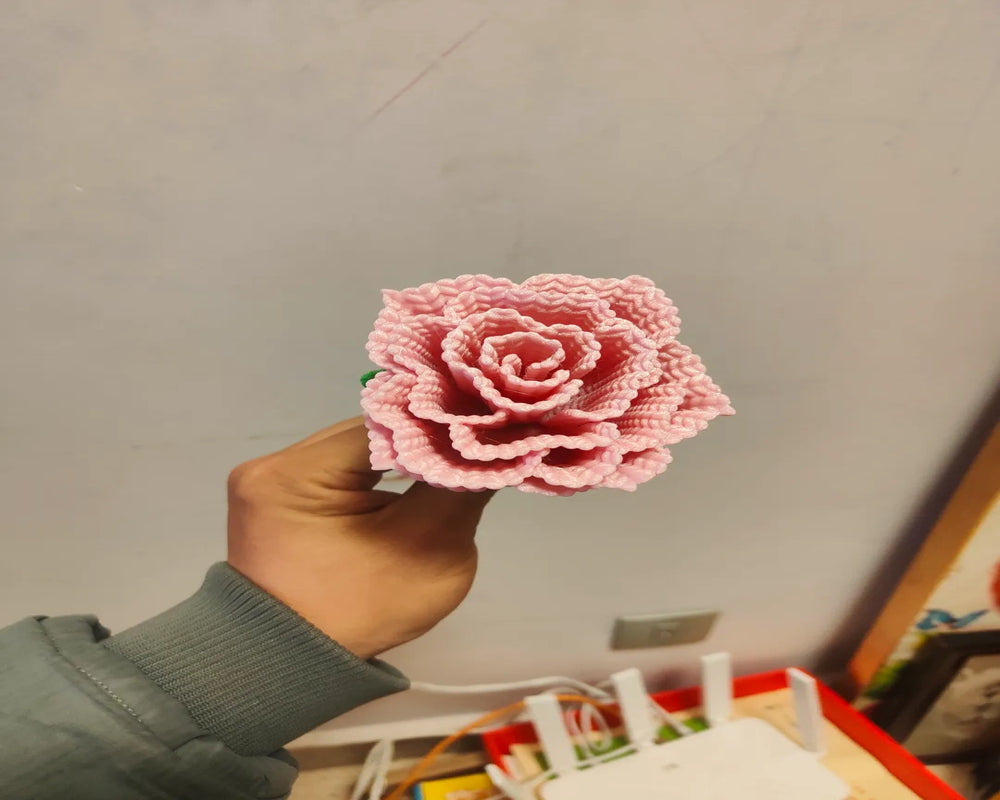 Needles Knitting Roses