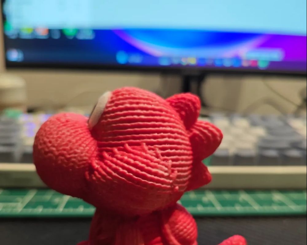 Super cute knitted Yoshi dinosaur