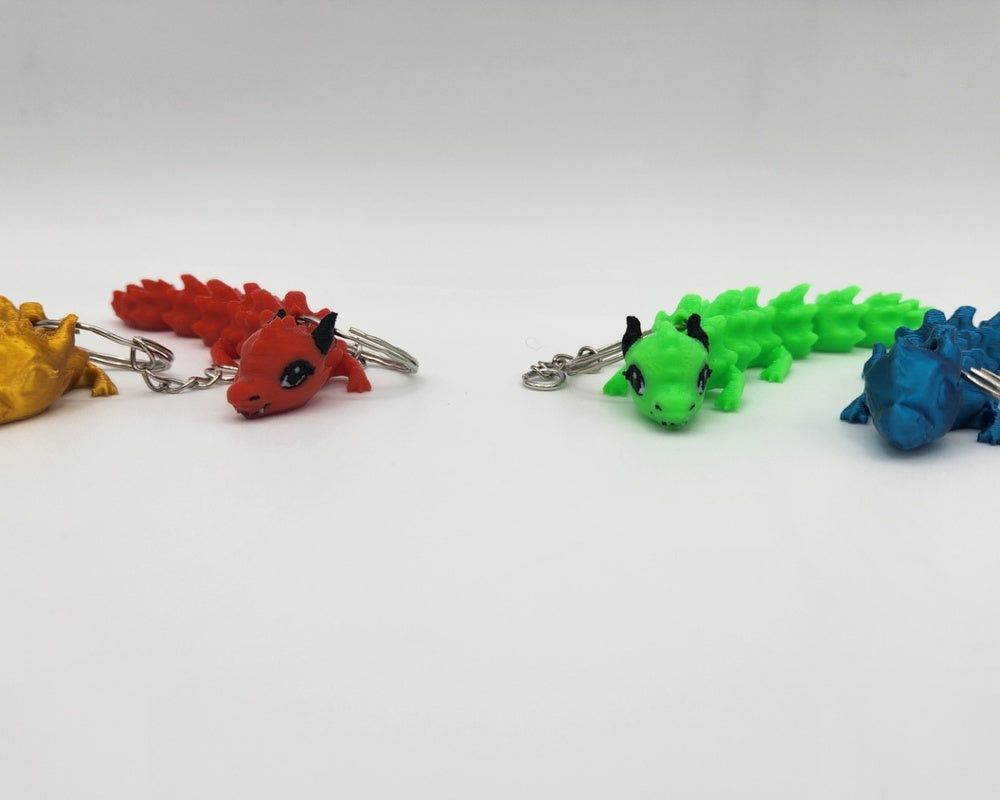 Flexi Cute Dragon Keychain