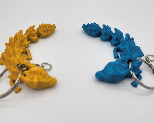 Flexi Cute Dragon Keychain
