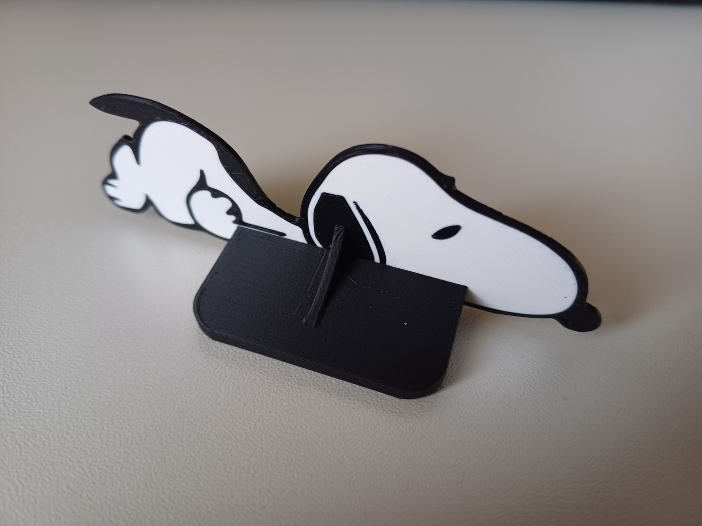 Snoopy on monitor with stand