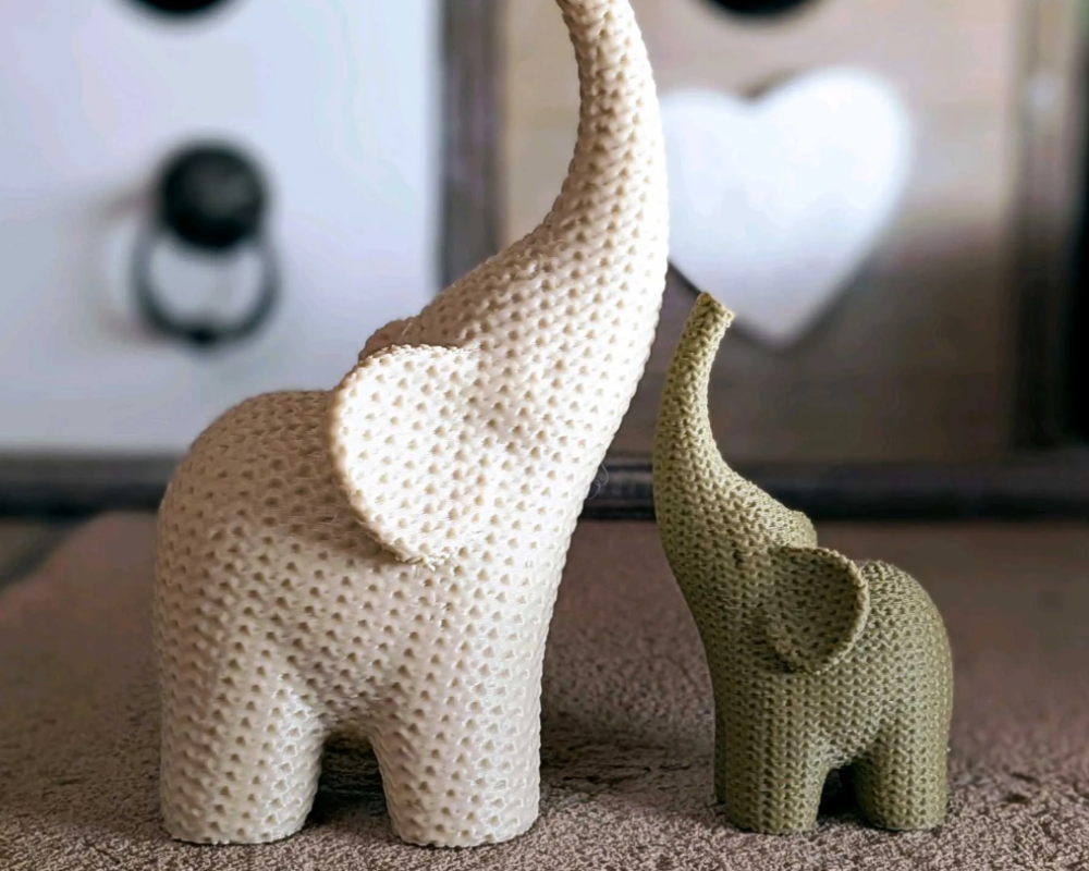 Knitted Texture Elephant