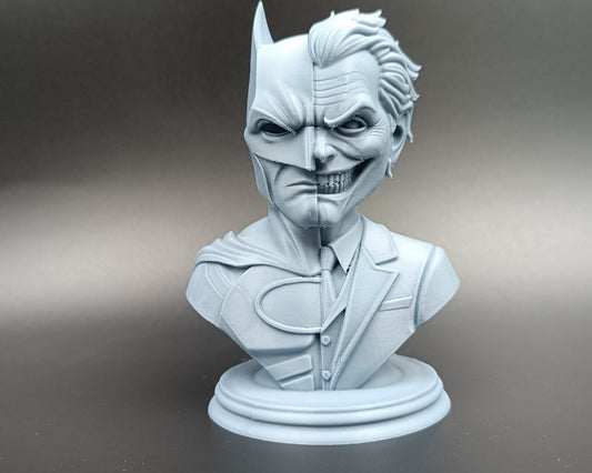 Dual-Face Hero vs Villain - Batman and Joker Bust