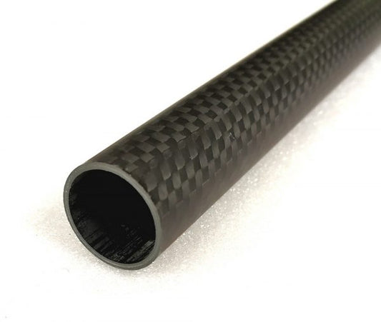 10x7x1000mm 3K CF Tube Carbon Fiber / Fibre Tube 3K Roll Wrapped