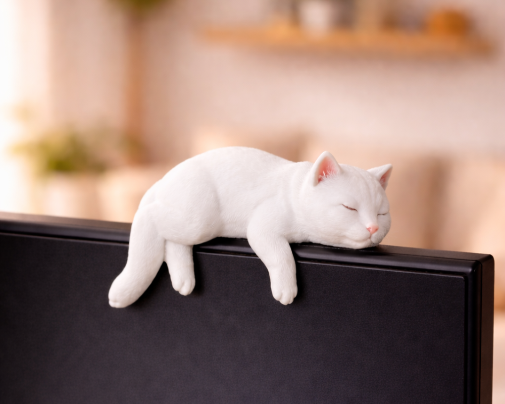 Sleepy cat monitor pet