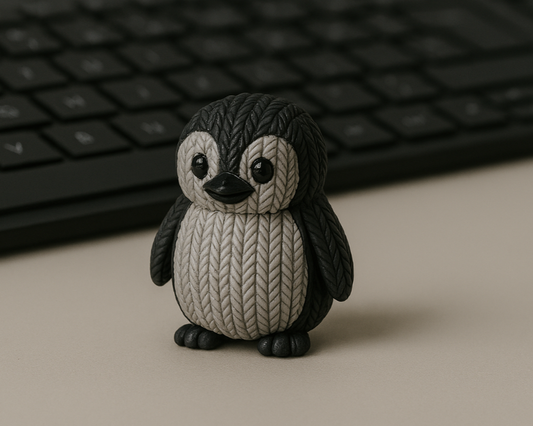 Mini Knitlook Penguin