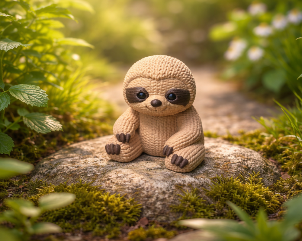 Knitted Sloth