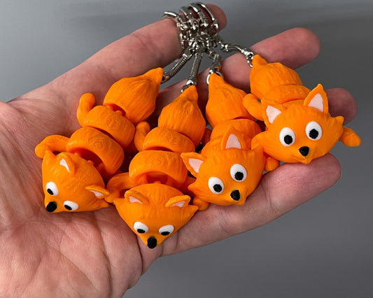 Cute Flexi Fox Keychain