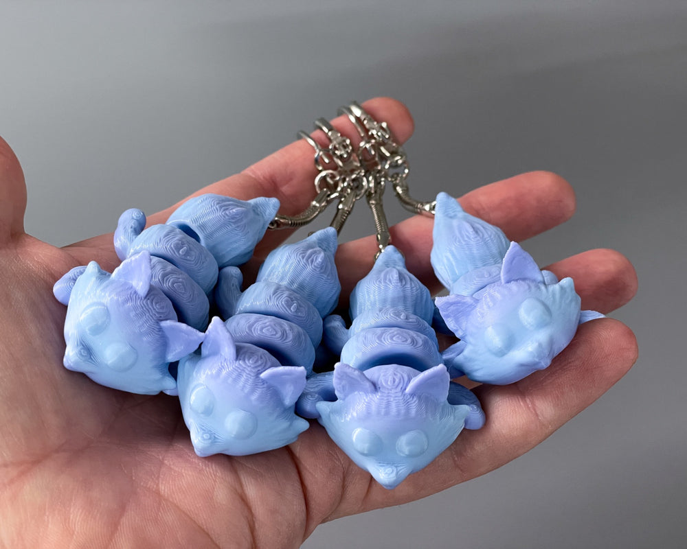 Cute Flexi Fox Keychain