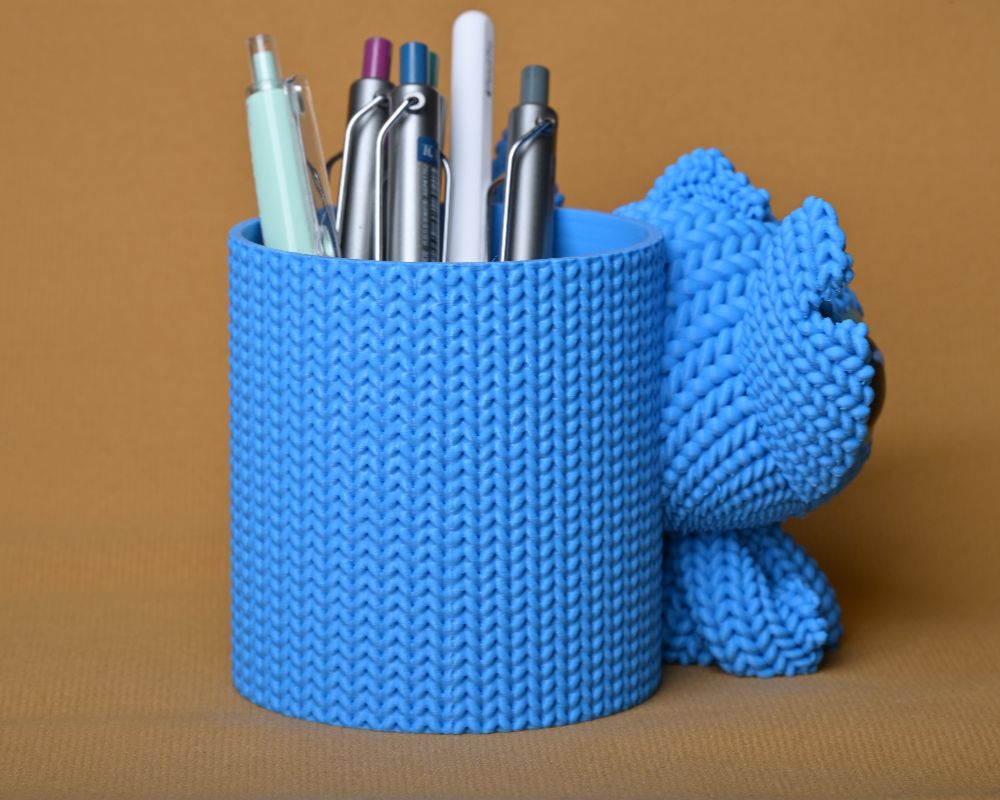 Knitted Lilo & Stitch Stitch Pen Holder