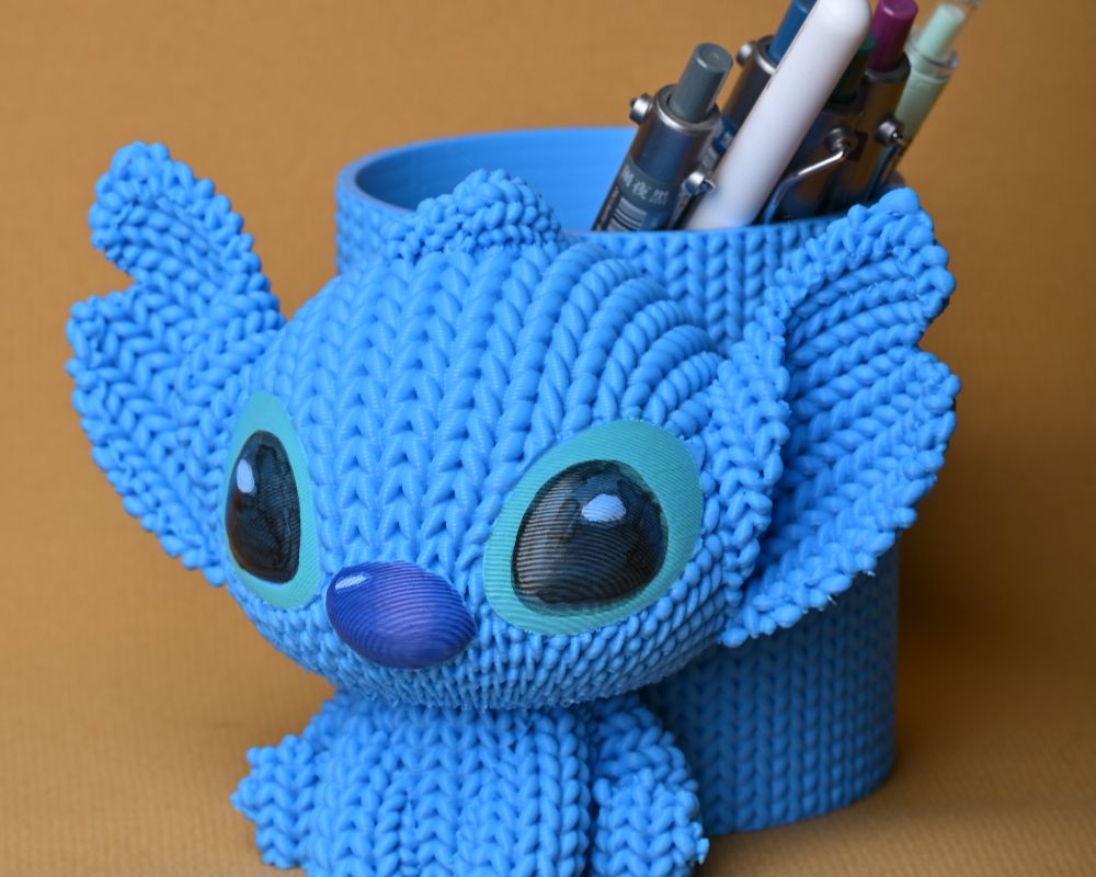 Knitted Lilo & Stitch Stitch Pen Holder