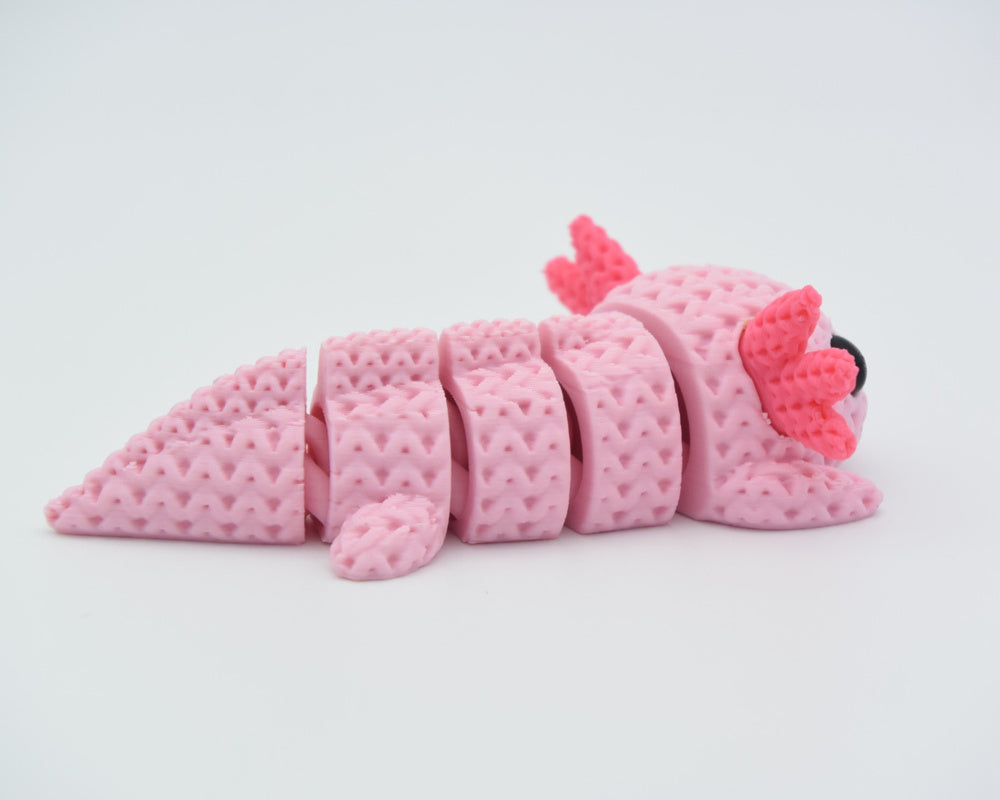 Knitted Articulated Axolotl
