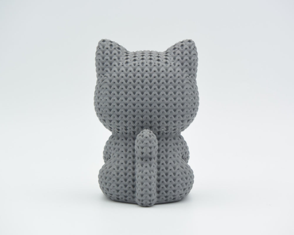 Knitted Cat With Heart