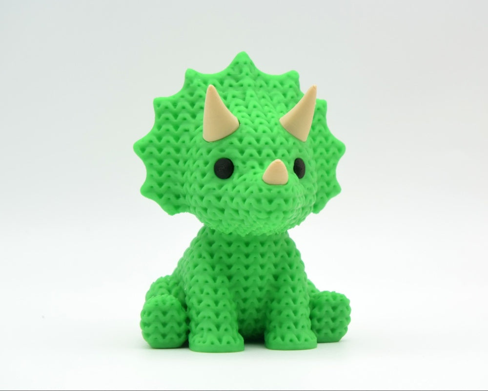 Knitted Triceratops Dinosaur