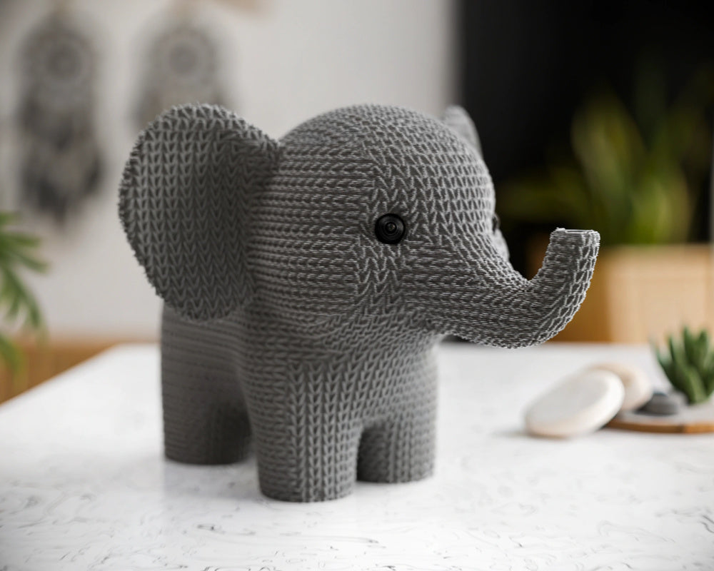 Cute Knitted Elephant