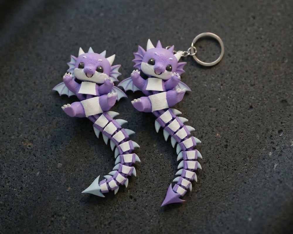 ute Flexi Baby Dragon Toy  Keychain