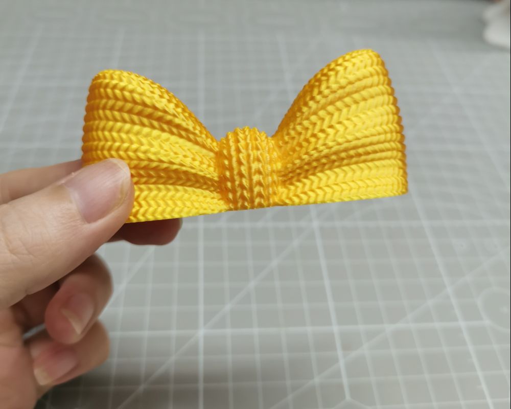 Knitted Bow Ornament