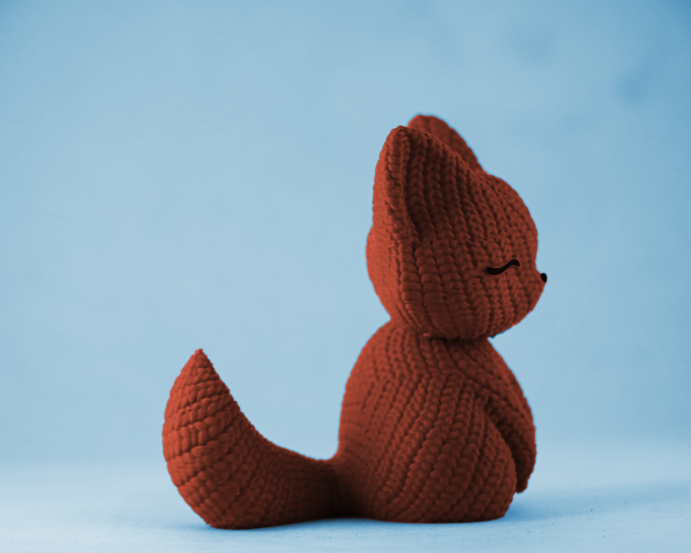 Knitted Cute Fox