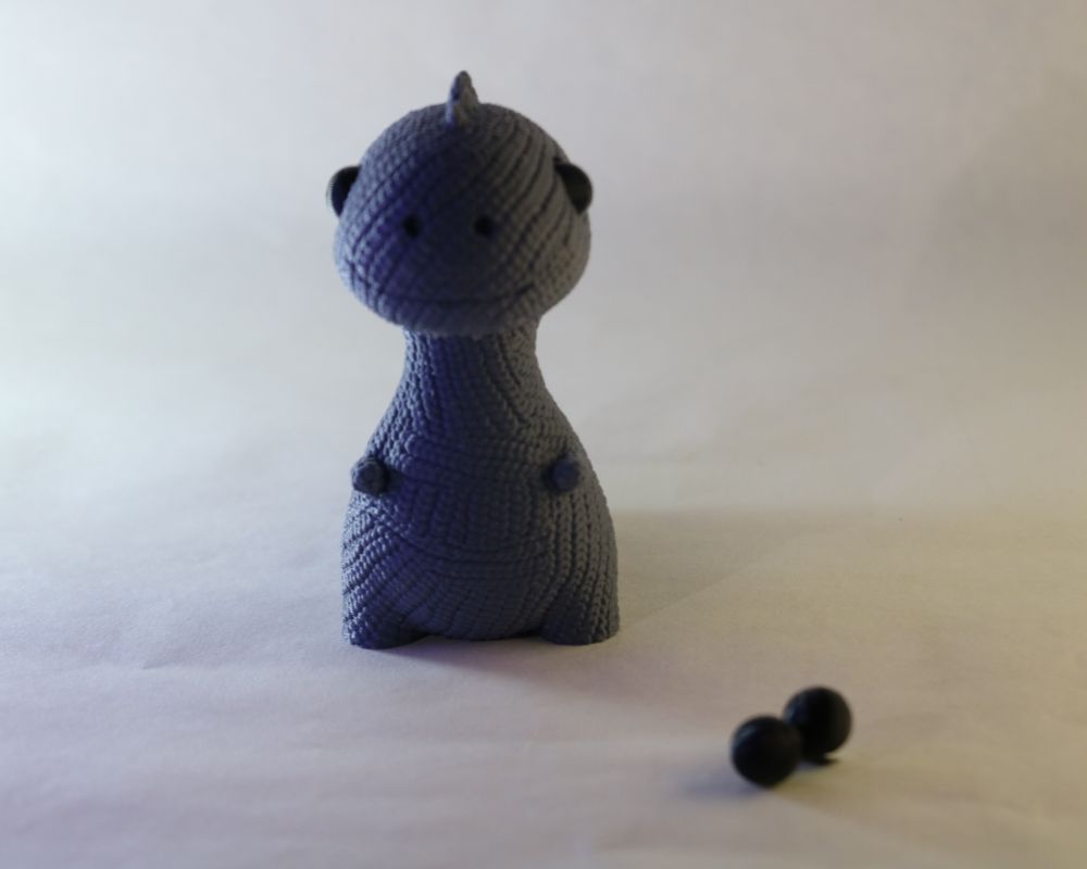 Cute Knitted Dinosaur