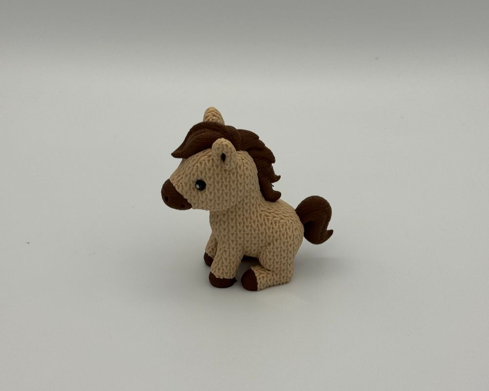 Cute Knitted Horse