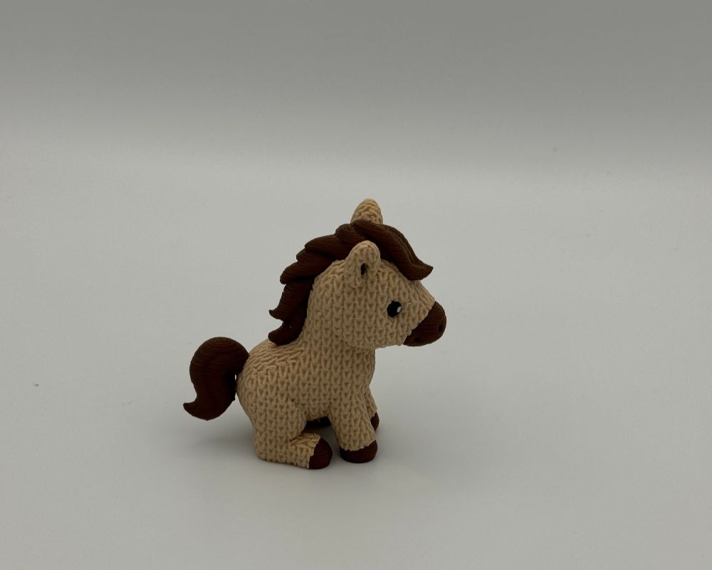 Cute Knitted Horse