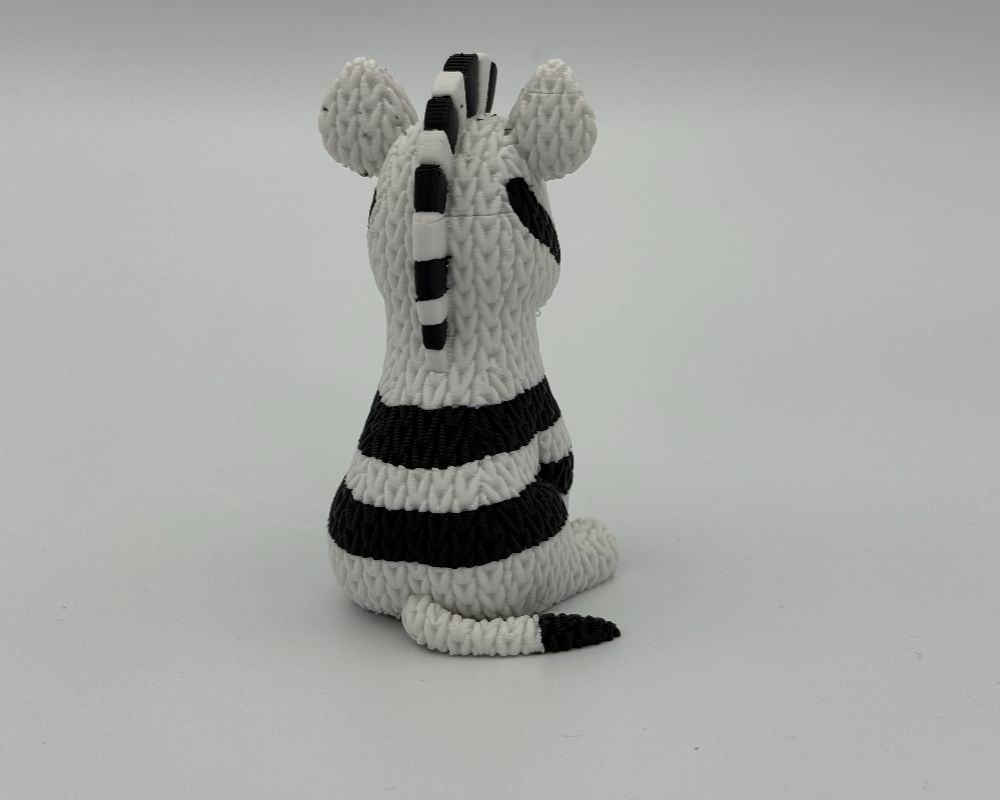 Cute Knitted Zebra