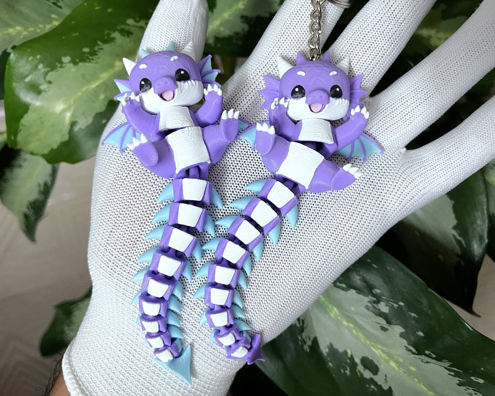 ute Flexi Baby Dragon Toy  Keychain