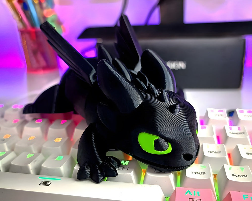 Articulated Dragon toothless Night Fury Cute Flexi