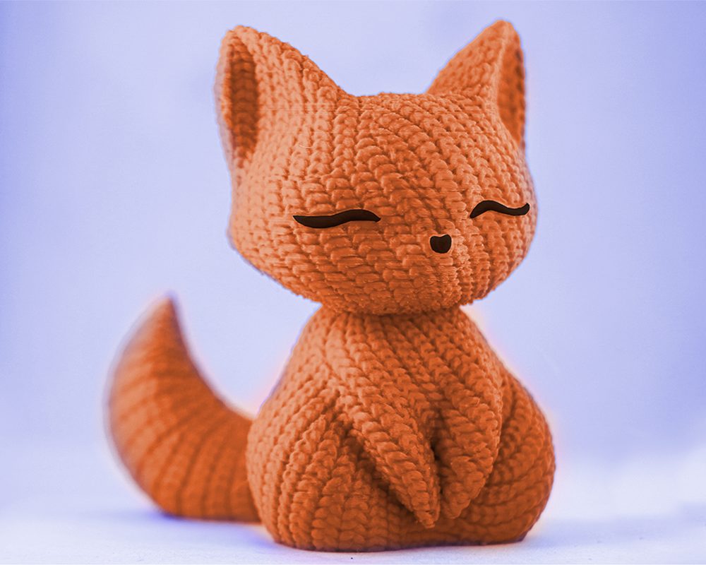 Knitted Cute Fox