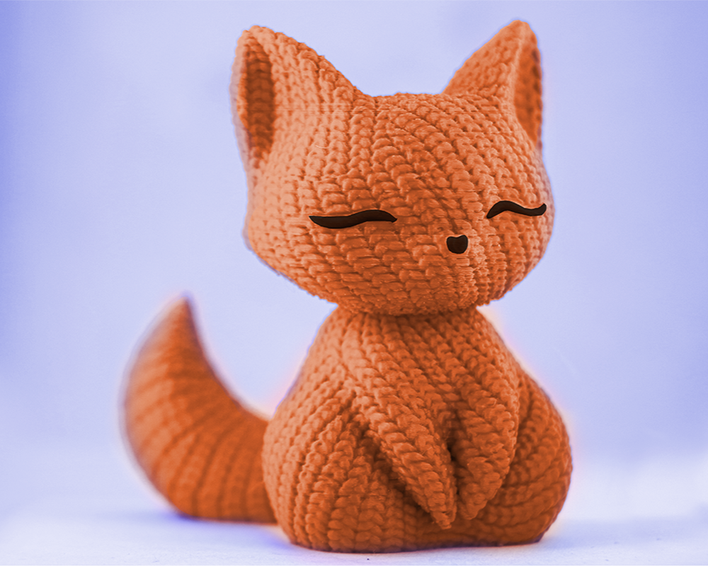 Knitted Cute Fox