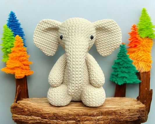 Cute Knitted Elephant