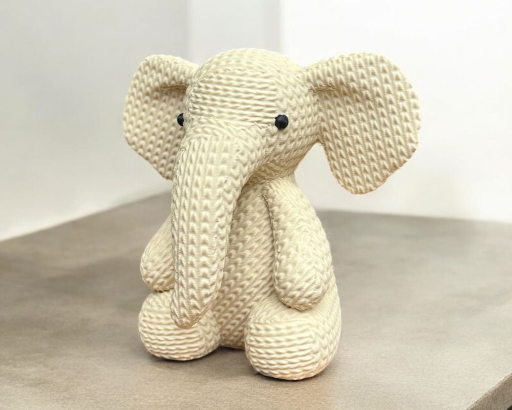 Cute Knitted Elephant
