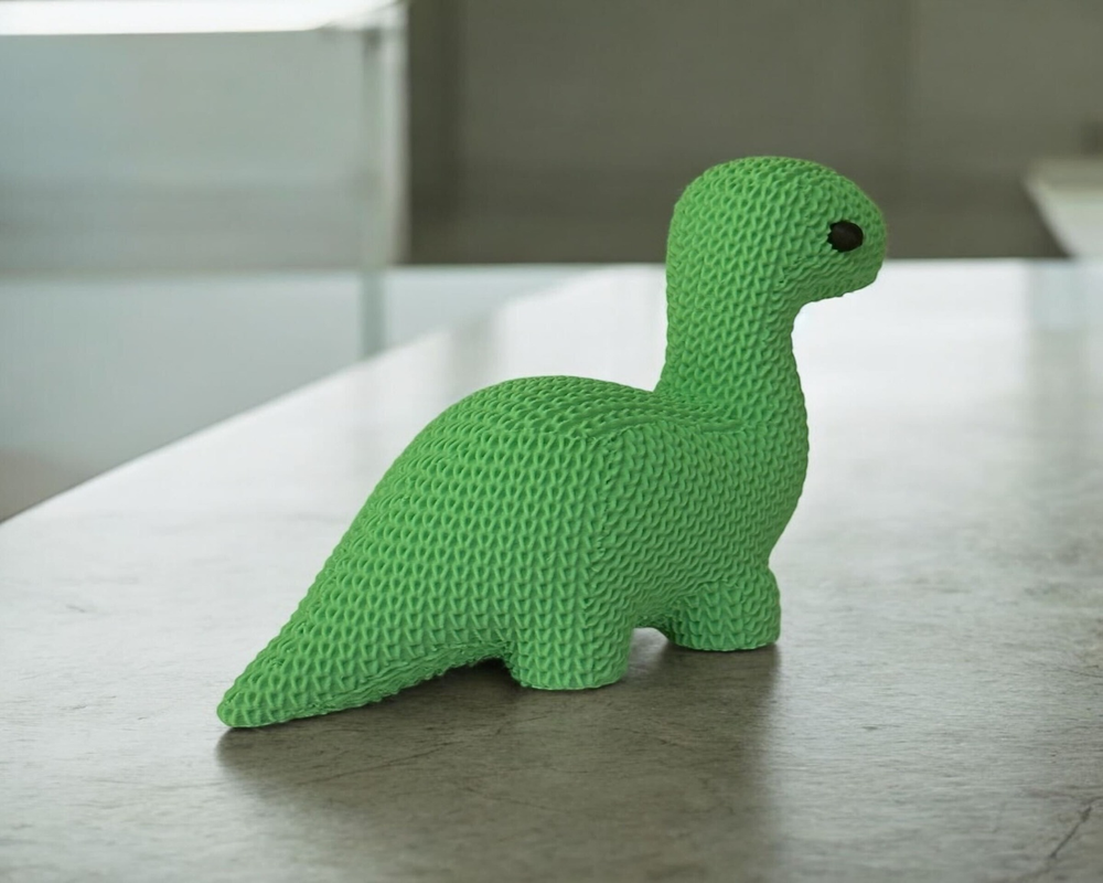 Cute Knitted Dinosaur