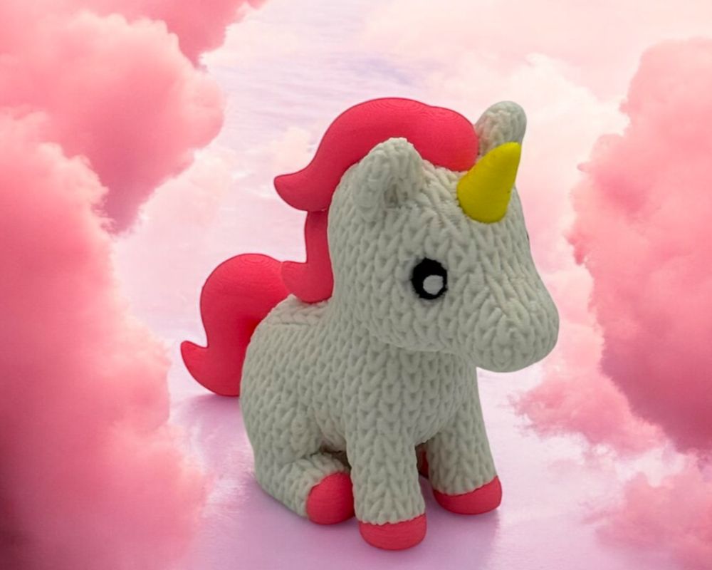 Cute Knitted Unicorn