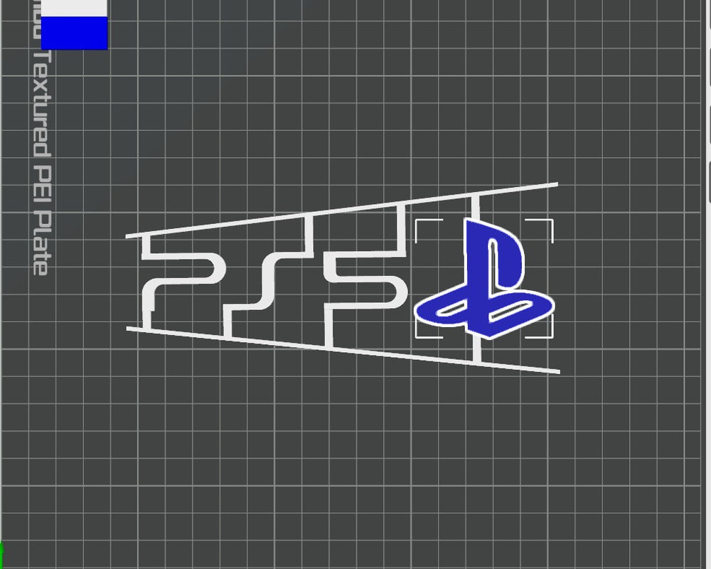 PS5 Slim Front Cover Multicolored with Logo