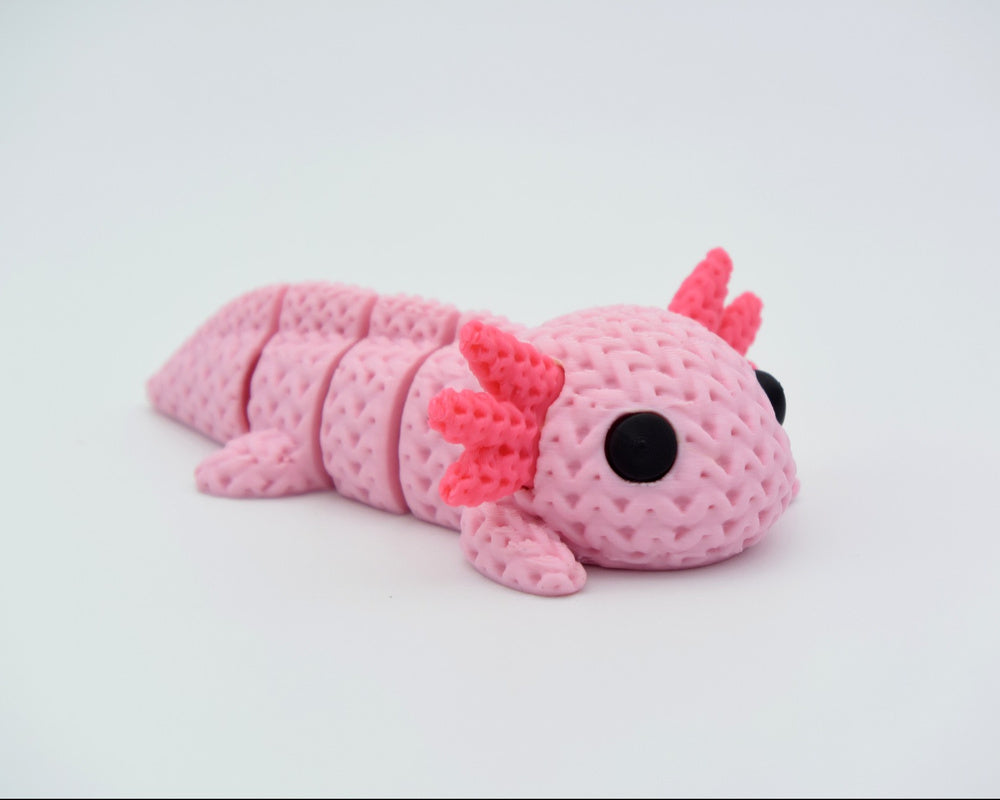 Knitted Articulated Axolotl