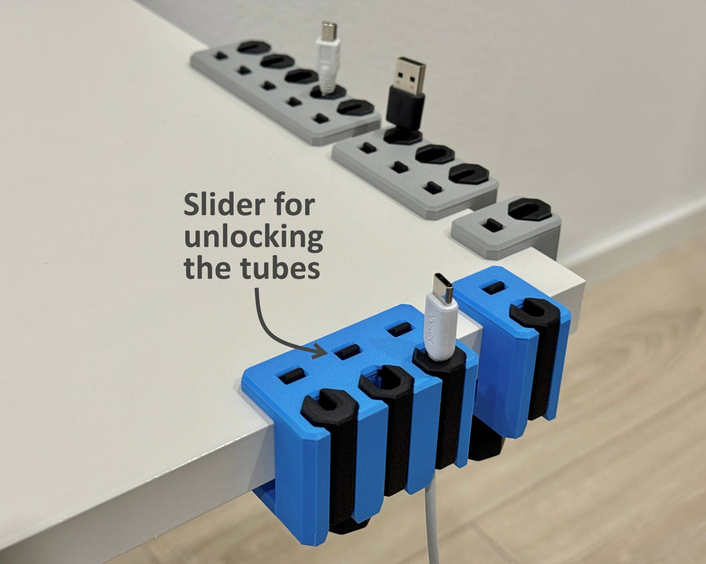 Desk cable holder  cable organizer with clamp