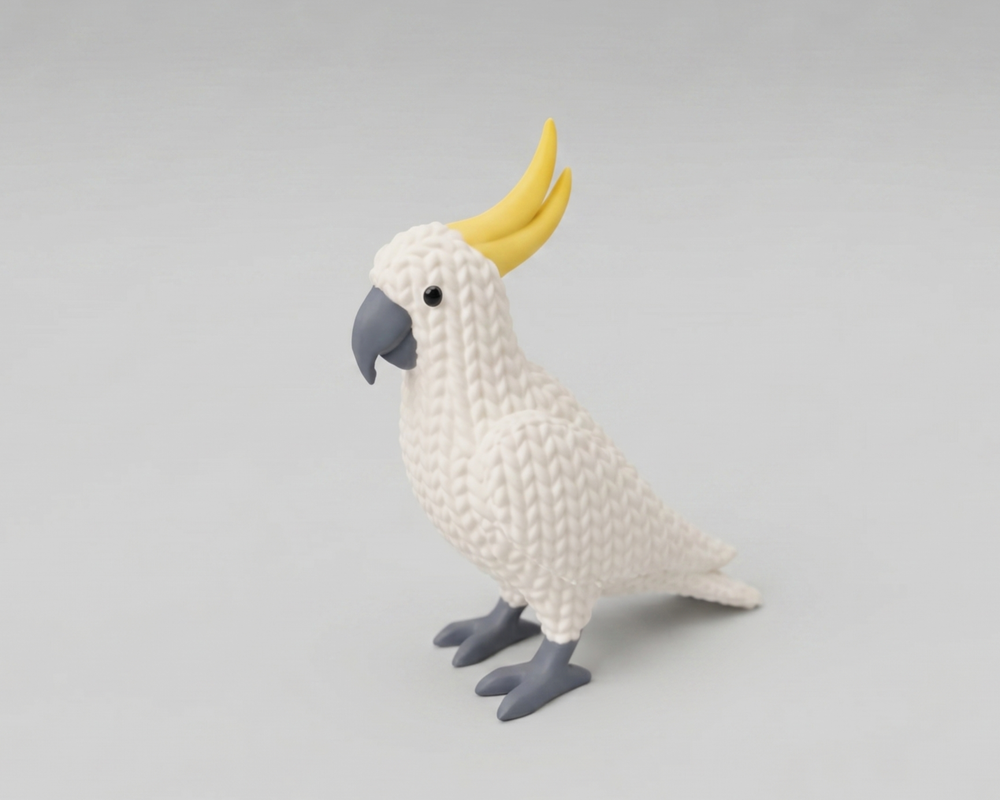 Knitted Cute Pet Cockatoo