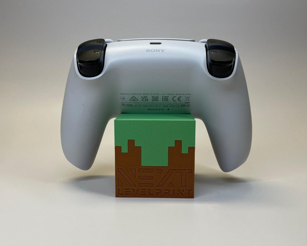 Grass Block PS5 Controller Stand