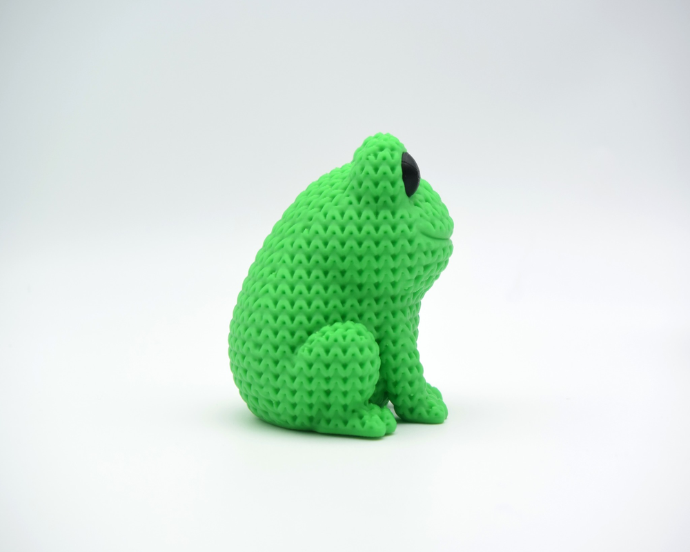 Knitted Frog
